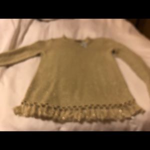J McLaughlin festive beige holiday sweater